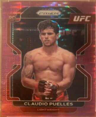 Claudio Puelles 2022 Panini Prizm UFC Base #111 Pink Pulsar