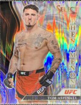 Tom Aspinall 2022 Panini Select UFC Phenomenon #9 Black Flash