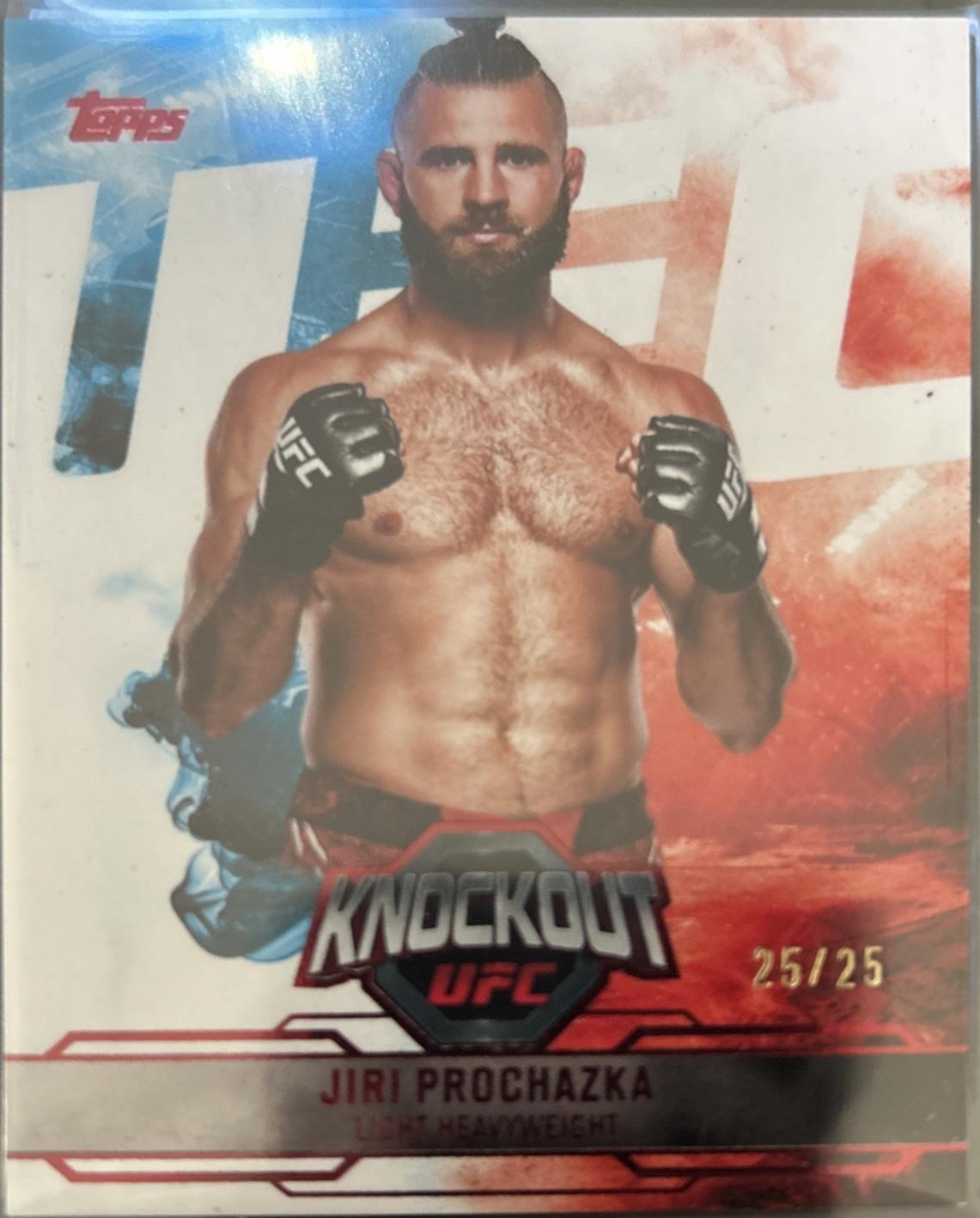 Jiri Prochazka 2025 Topps Knockout UFC Base #91 Red