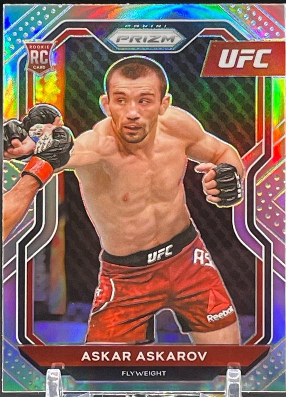 Askar Askarov 2021 Panini Prizm UFC Base #8 Silver