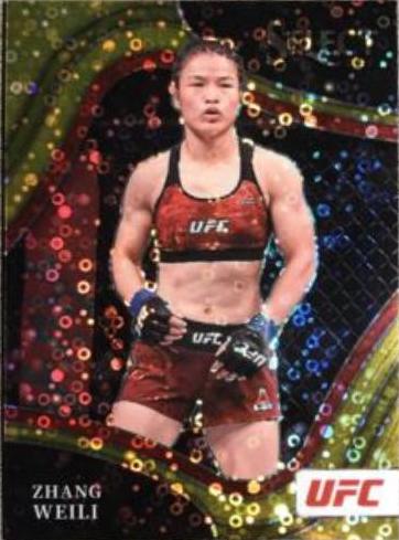 Zhang Weili 2022 Panini Select UFC Octagonside #291 Gold Disco