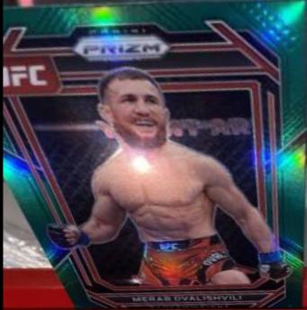 Merab Dvalishvili 2023 Panini Prizm UFC Base #172 Green