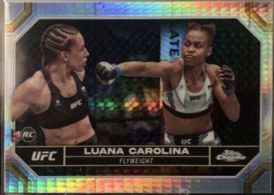 Luana Carolina 2024 Topps Chrome UFC Base #93 Prism Refractor