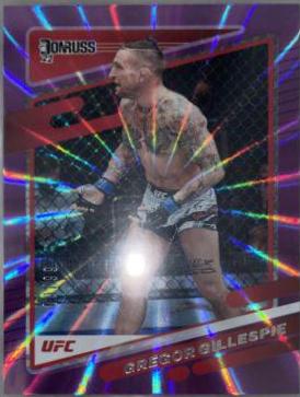 Gregor Gillespie 2022 Panini Donruss UFC Base #107 Purple Laser