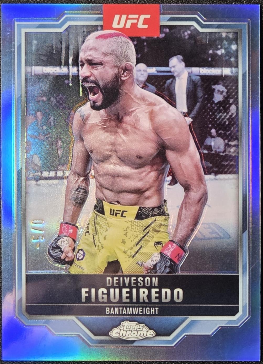 Deiveson Figueiredo 2025 Topps Chrome UFC Base #186 FrozenFractor