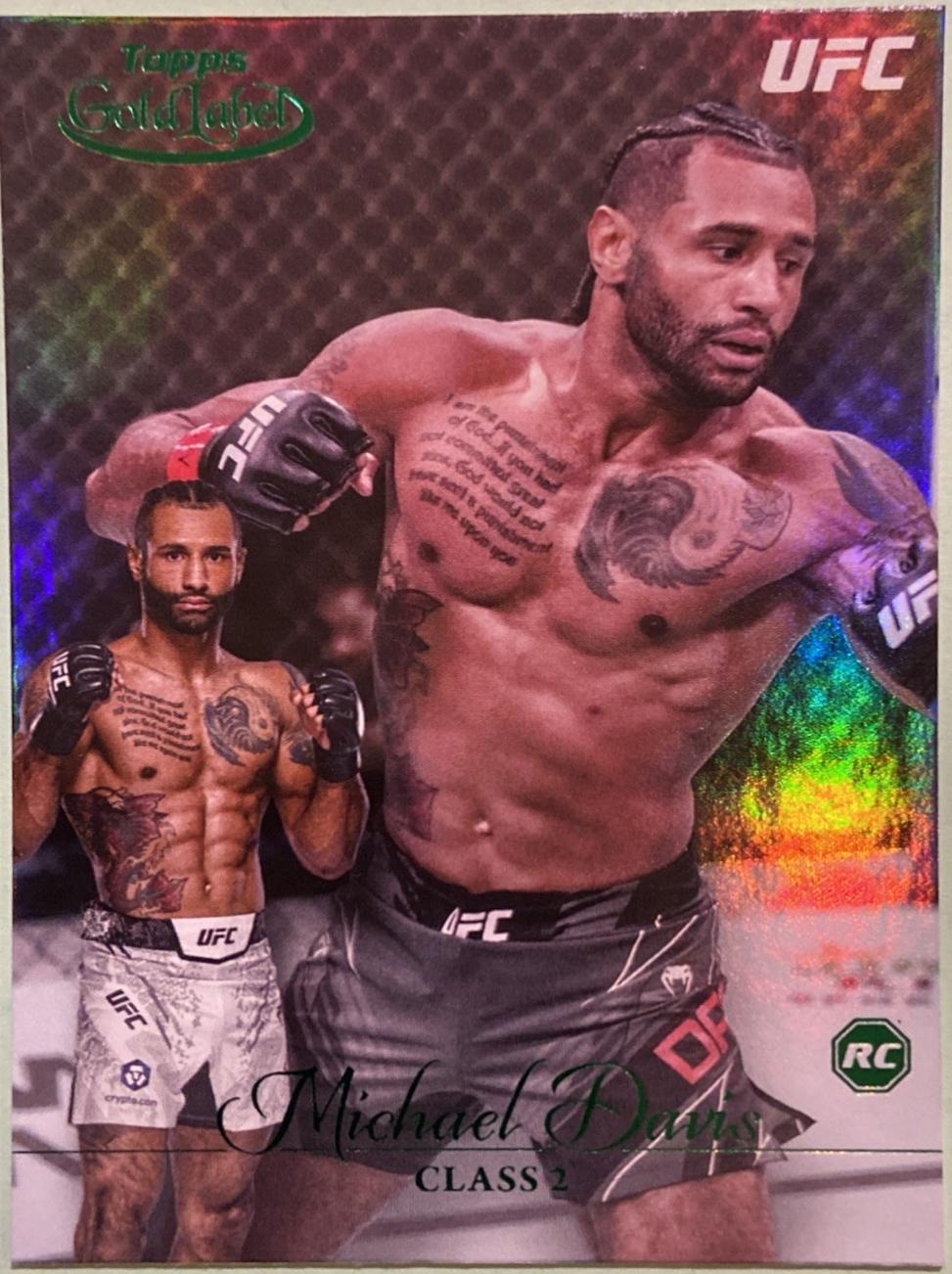 Mike Davis 2024 Topps Gold Label UFC Base Class II #38 Green