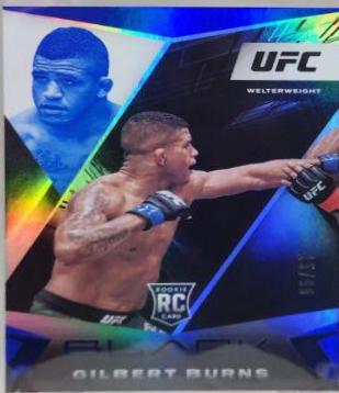 Gilbert Burns 2021 Panini Chronicles UFC Base Black #119 Blue