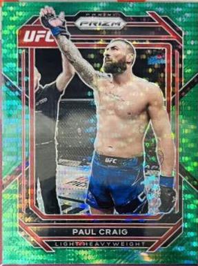 Paul Craig 2023 Panini Prizm UFC Base #164 Green Pulsar