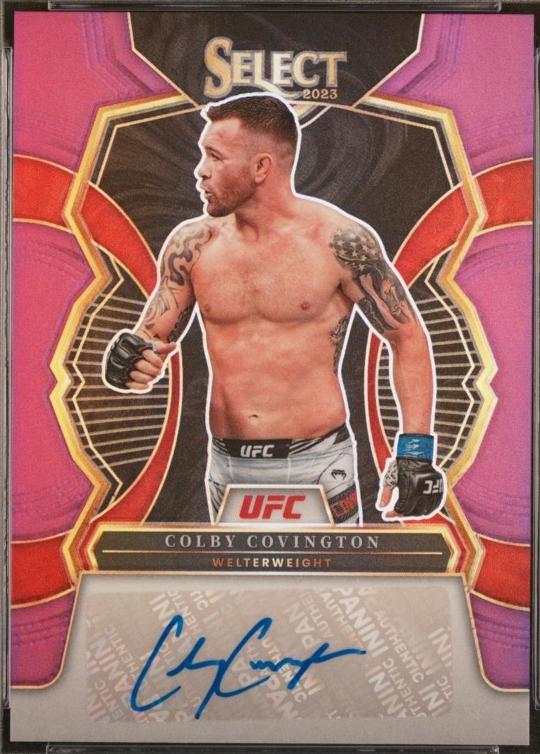 Colby Covington 2023 Panini Select UFC Signatures #19 Purple