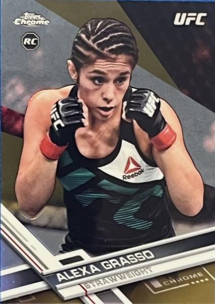 Alexa Grasso 2017 Topps Chrome UFC Base #85 Gold