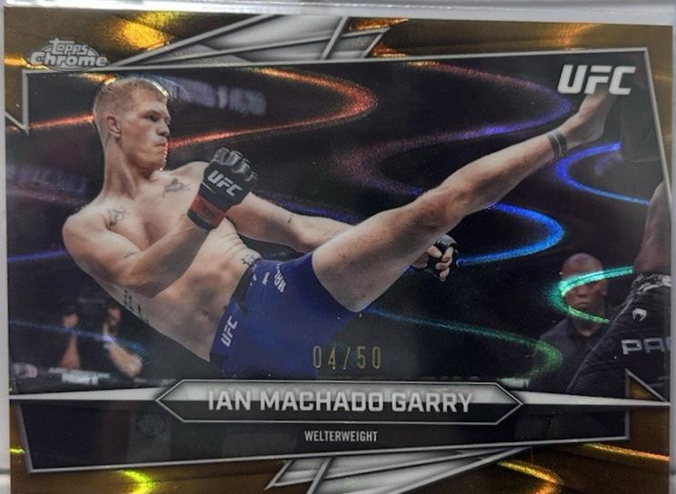 Ian Machado Garry 2026 Topps Chrome UFC Base #93 Gold Ray Wave Refractor