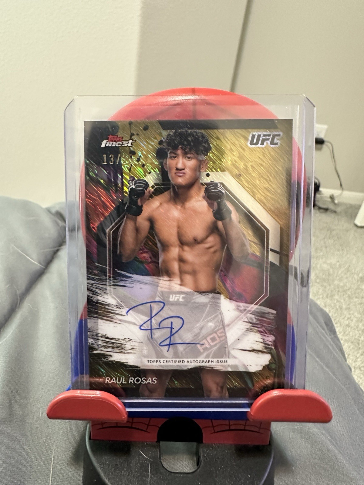 Raul Rosas 2024 Topps Finest UFC Finest Autographs #FA-RRS Gold Shimmer Refractor