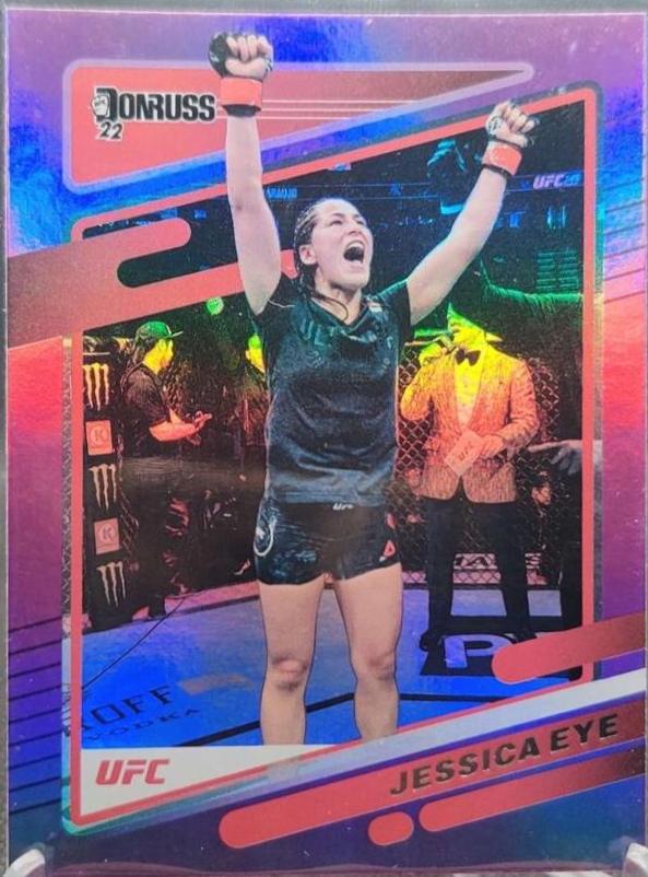 Jessica Eye 2022 Panini Donruss UFC Base #185 Purple Flood