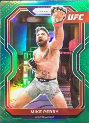 Mike Perry 2021 Panini Prizm UFC Base #19 Green