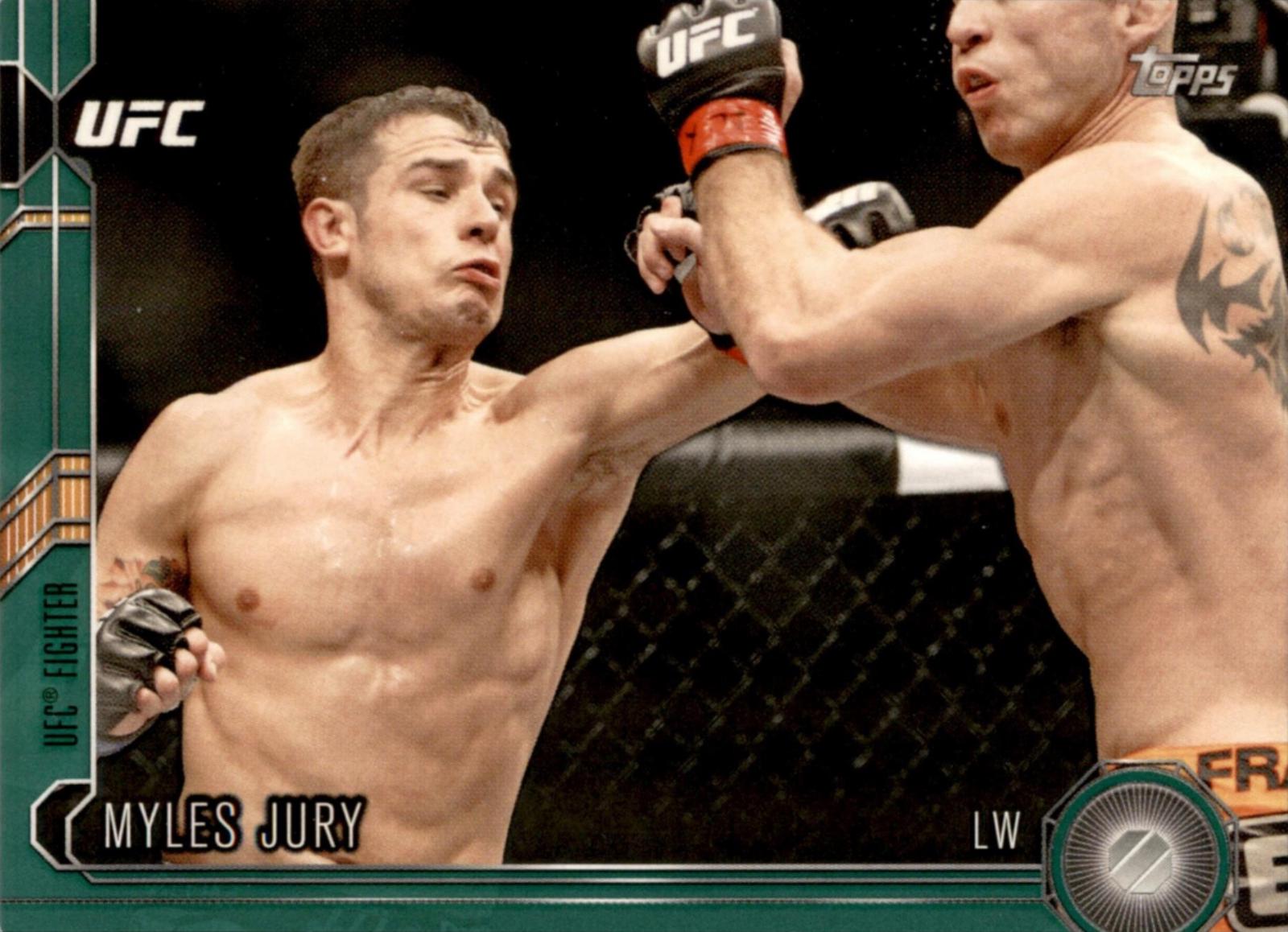 Myles Jury 2015 Topps UFC Chronicles Base #162 Green