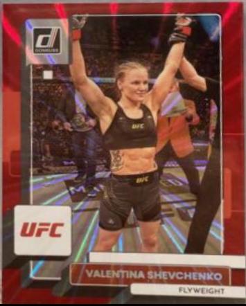 Valentina Shevchenko 2023 Panini Donruss UFC Base #71 Red Laser