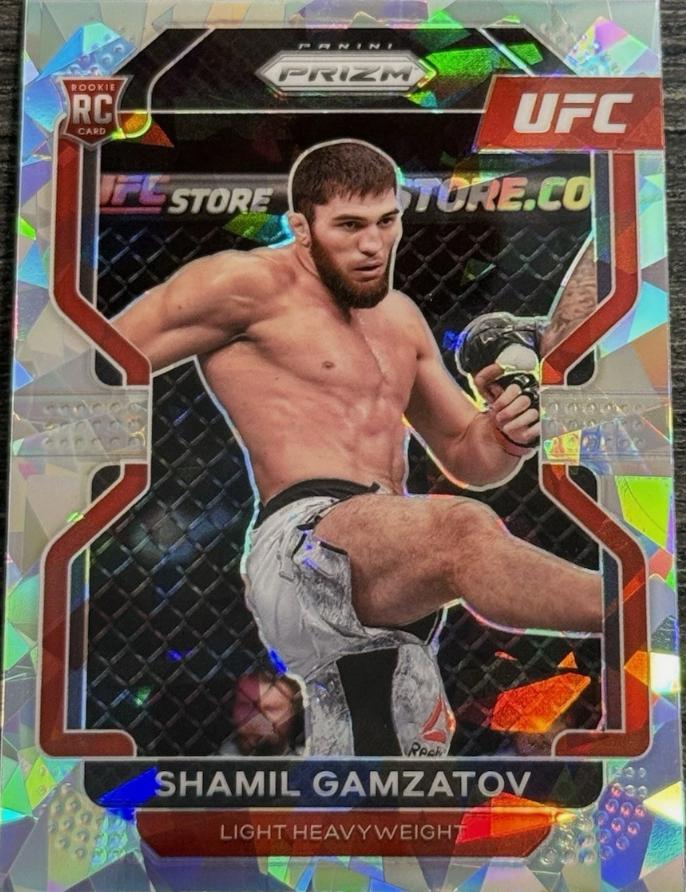 Shamil Gamzatov 2022 Panini Prizm UFC Base #182 Ice