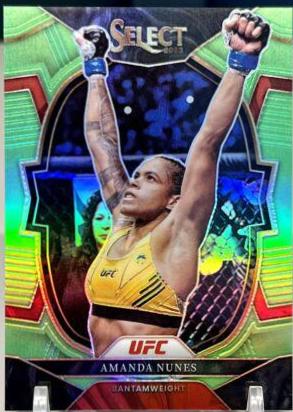 Amanda Nunes 2023 Panini Select UFC Concourse #78 Neon Green