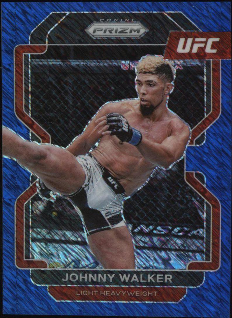 Johnny Walker 2022 Panini Prizm UFC Base #106 Blue Shimmer