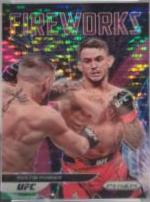 Dustin Poirier 2022 Panini Prizm UFC Fireworks #10 Pink Pulsar