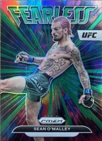 Sean O'Malley 2023 Panini Prizm UFC Fearless #3 Green