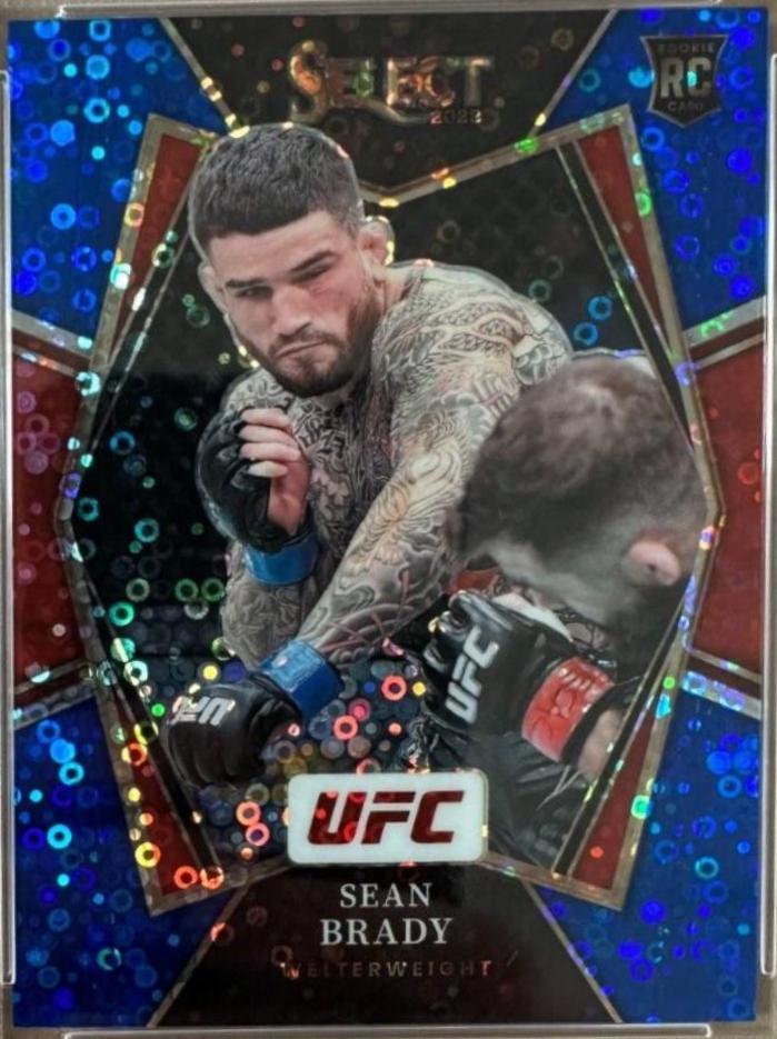 Sean Brady 2022 Panini Select UFC Premier Level #137 Blue Disco