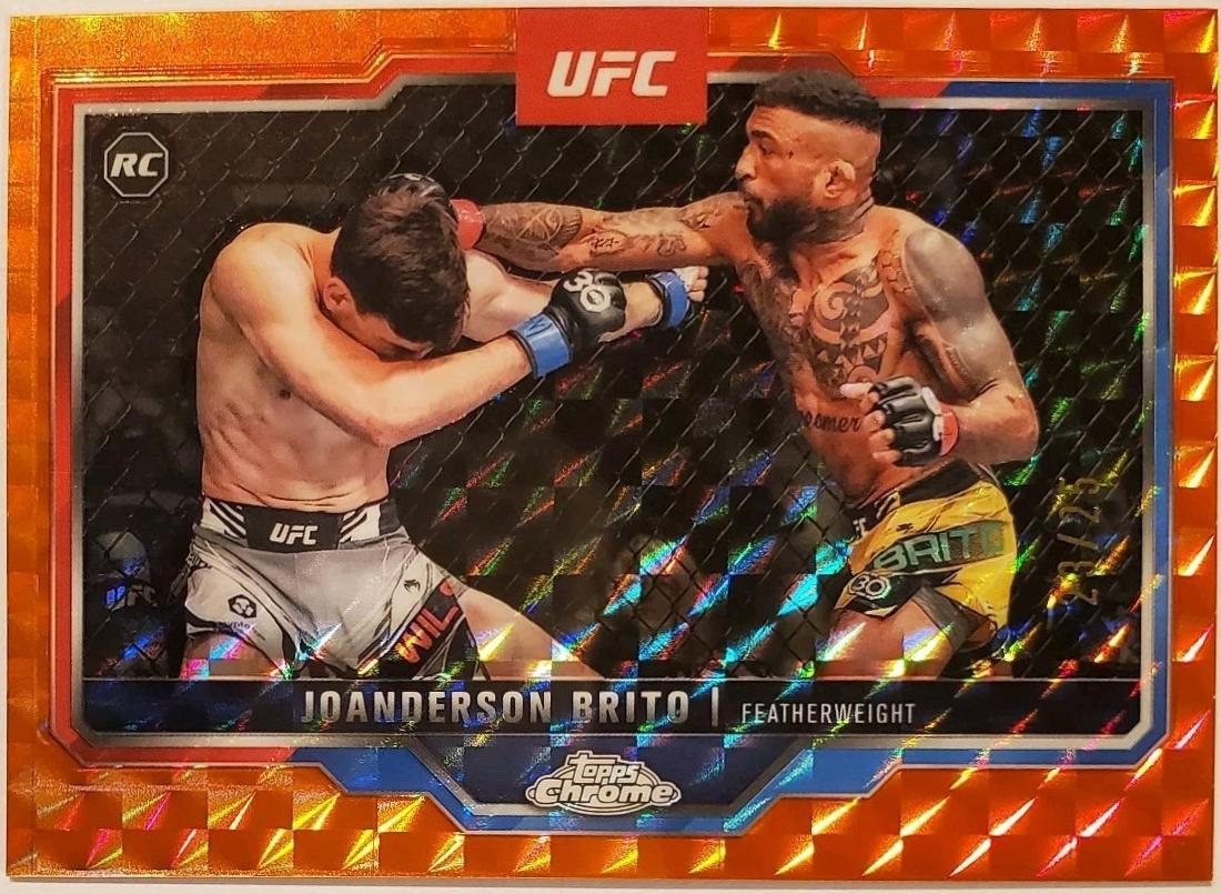 Joanderson Brito 2025 Topps Chrome UFC Base #176 Orange Geometric Refractor