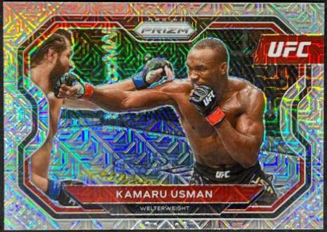 Kamaru Usman 2021 Panini Prizm UFC Base #151 Mojo