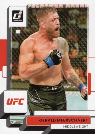 Gerald Meerschaert 2023 Panini Donruss UFC Base #163 Gold Laser