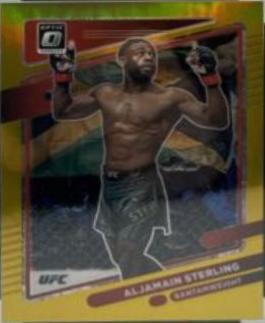 Aljamain Sterling 2022 Panini Donruss Optic UFC Base #64 Gold