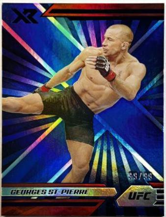 Georges St-Pierre 2022 Panini Chronicles UFC Base Spectra #392 Blue