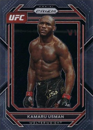 Kamaru Usman 2023 Panini Prizm UFC Base #120 Black