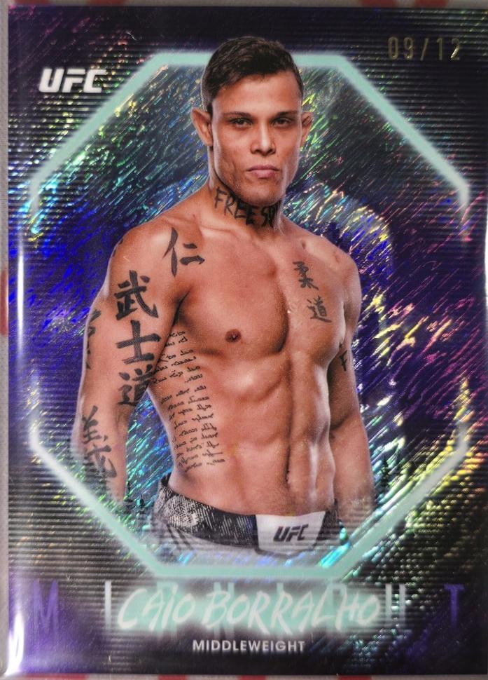 Caio Borralho 2025 Topps Midnight UFC Base #91 Midnight