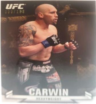 Shane Carwin 2013 Topps UFC Knockout Base #75 Gold