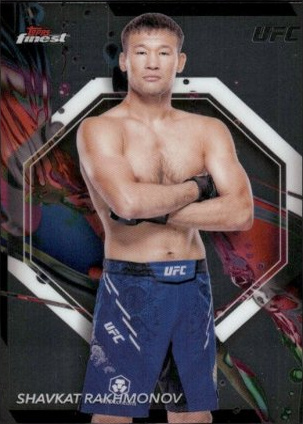 Shavkat Rakhmonov 2024 Topps Finest UFC Base Common #69 Red Black Vapor Refractor