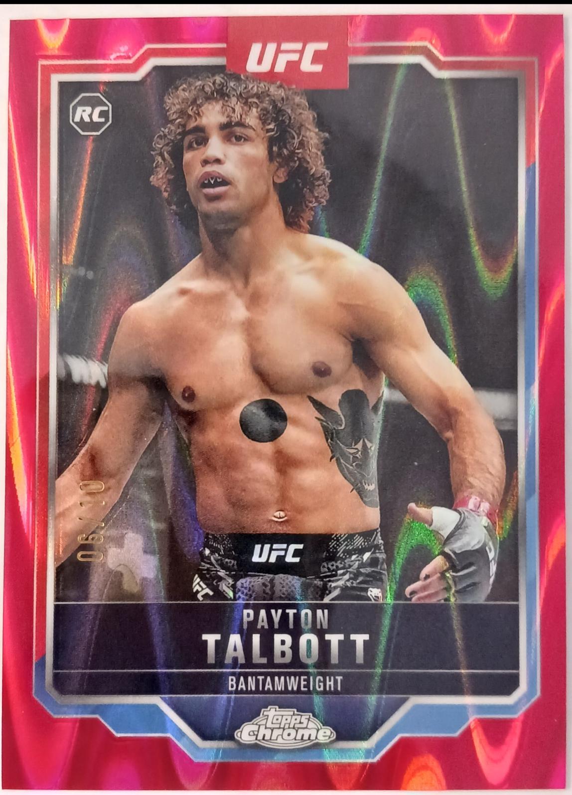 Payton Talbott 2025 Topps Chrome Sapphire UFC Base Sapphire #141 Red Sapphire