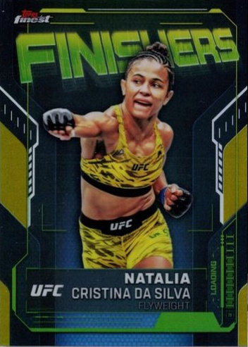 Natalia Silva 2025 Topps Finest UFC Finishers #FN-21 Superfractor