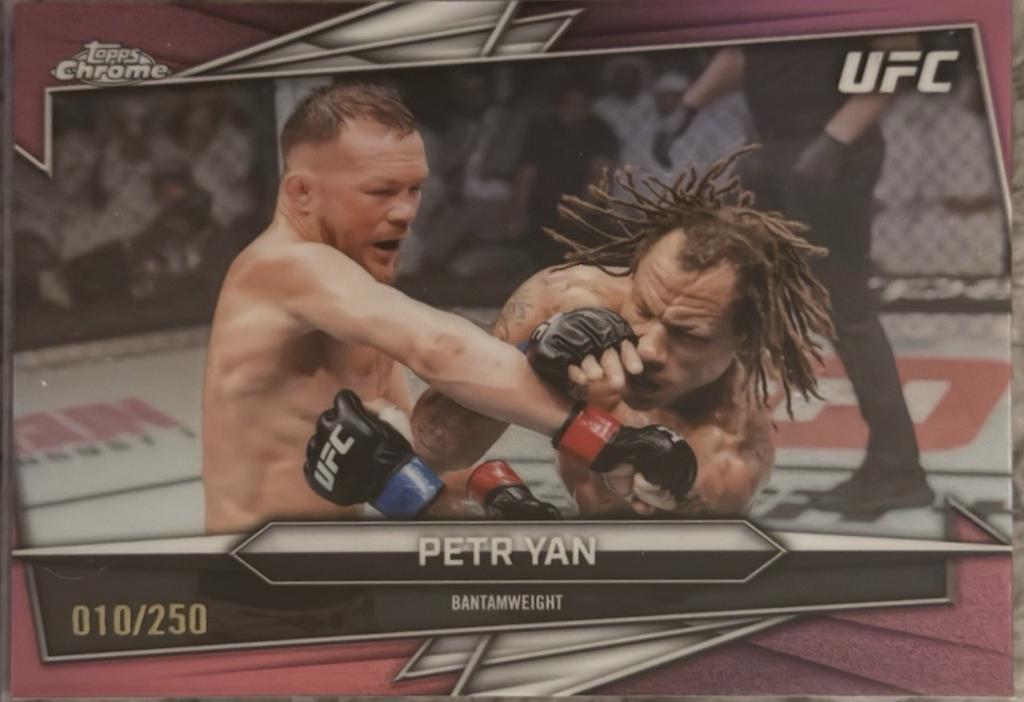 Petr Yan 2026 Topps Chrome UFC Base #53 Pink Refractor