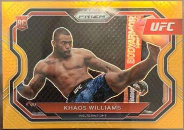 Khaos Williams 2021 Panini Prizm UFC Base #179 Orange