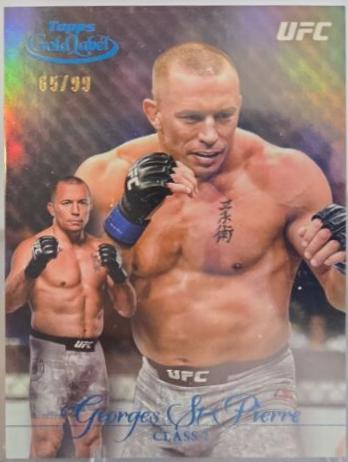 Georges St-Pierre 2024 Topps Gold Label UFC Base Class II #22 Blue