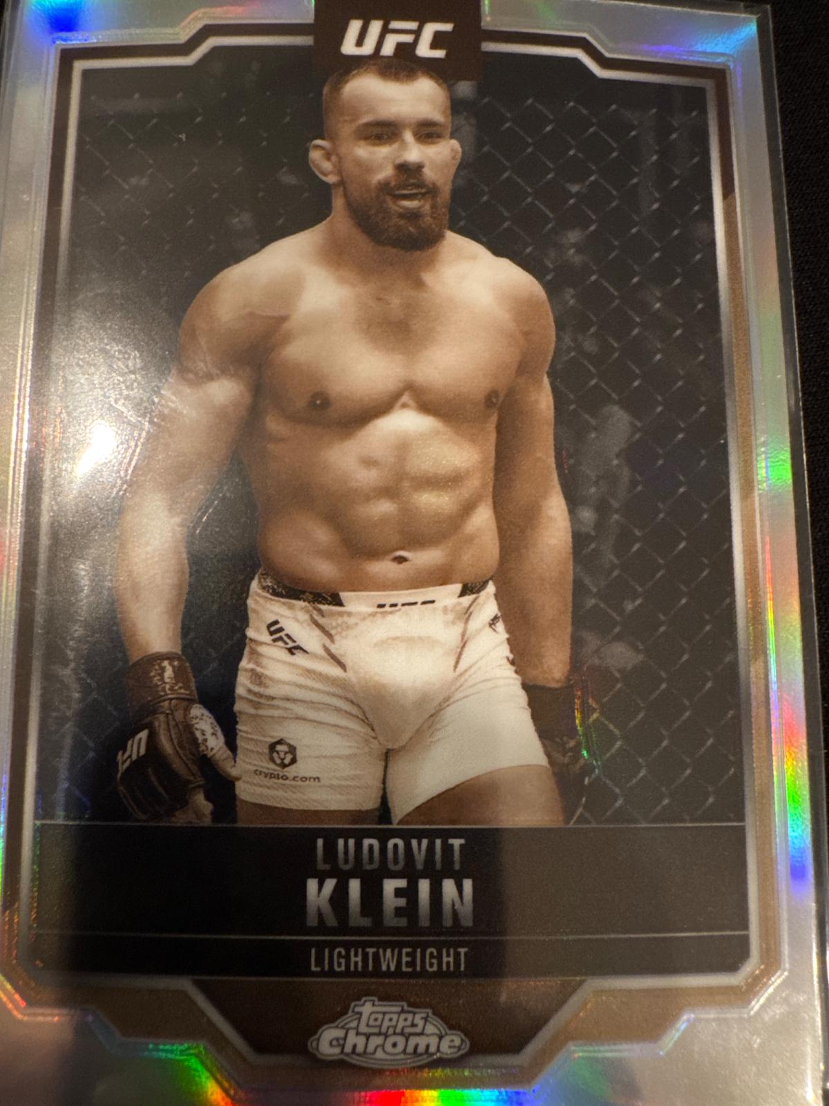 Ludovit Klein 2025 Topps Chrome UFC Base #32 Sepia Refractor