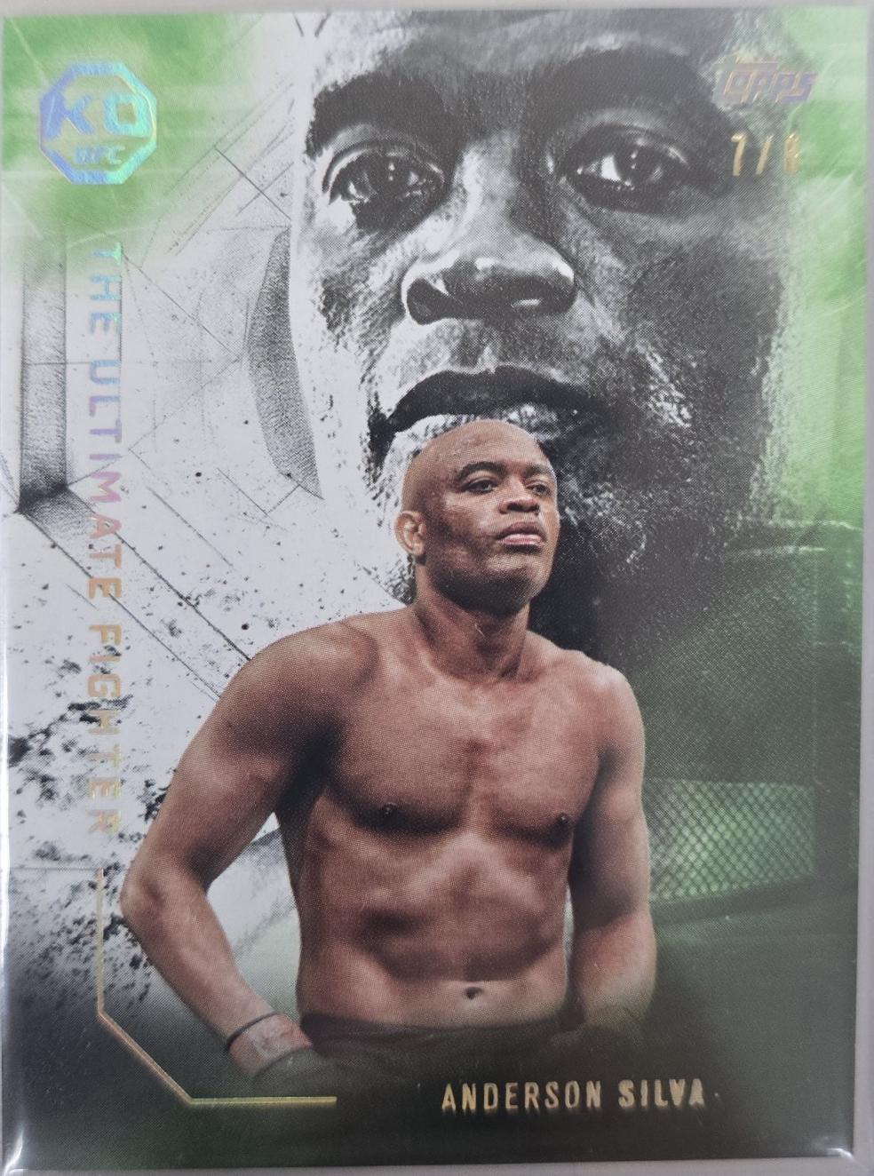 Anderson Silva 2025 Topps Knockout UFC The Ultimate Fighter #UF-16 Gold