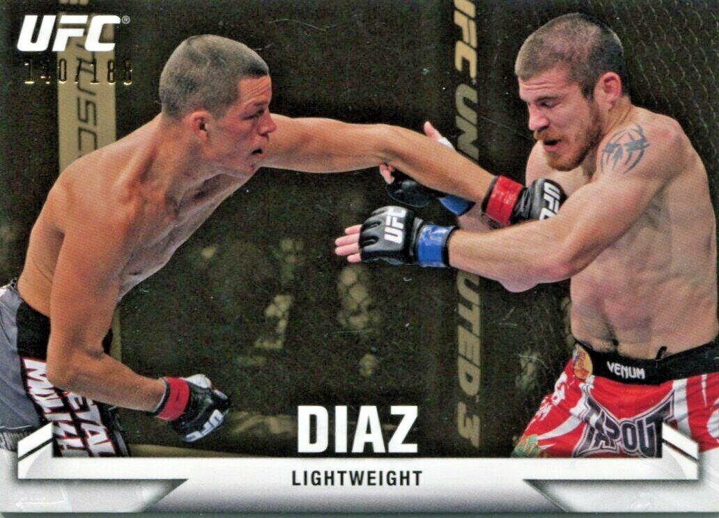 Nate Diaz 2013 Topps UFC Knockout Base #14 Gold