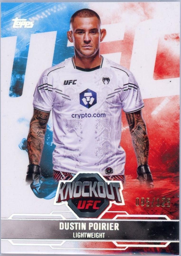 Dustin Poirier 2025 Topps Knockout UFC Base #10 Holo Silver