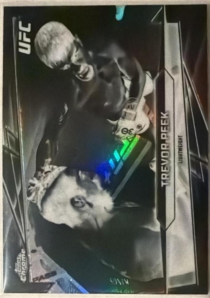 Trevor Peek 2026 Topps Chrome UFC Base #64 Negative Refractor