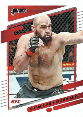 Shamil Abdurakhimov 2022 Panini Donruss UFC Base #168 Press Proof Purple
