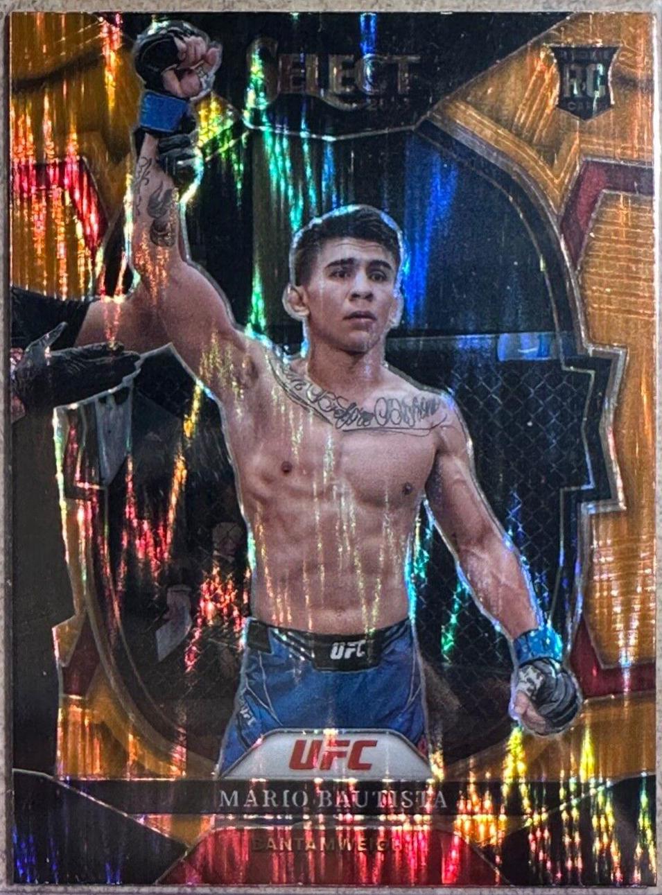 Mario Bautista 2023 Panini Select UFC Concourse #69 Orange Flash