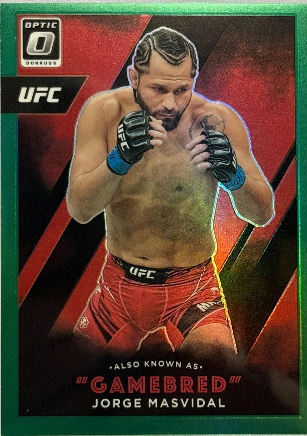 Jorge Masvidal 2022 Panini Donruss Optic UFC Also Known As #10 Green