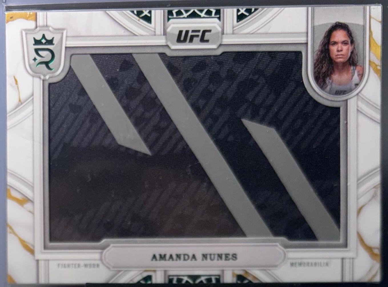 Amanda Nunes 2024 Topps Royalty UFC Relic Jewels #RCJ-10 Platinum