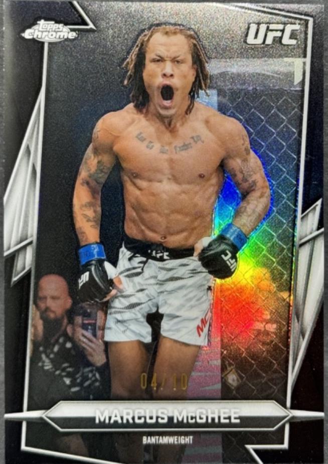 Marcus McGhee 2026 Topps Chrome UFC Base #183 Black Refractor